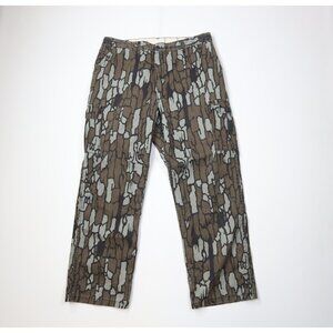Vtg 90s Winchester Mens 38x31 Faded Trebark Camouflage Wide Leg Cargo Pants USA